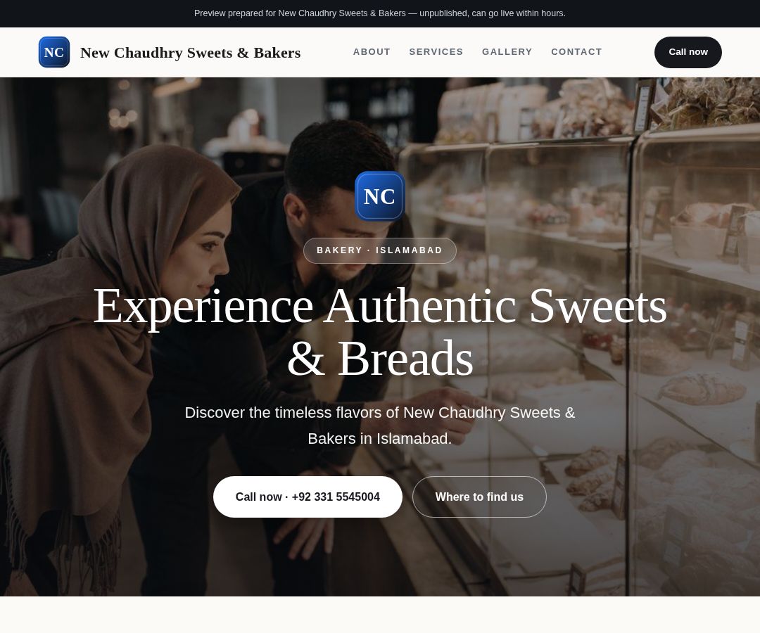 New Chaudhry Sweets & Bakers
