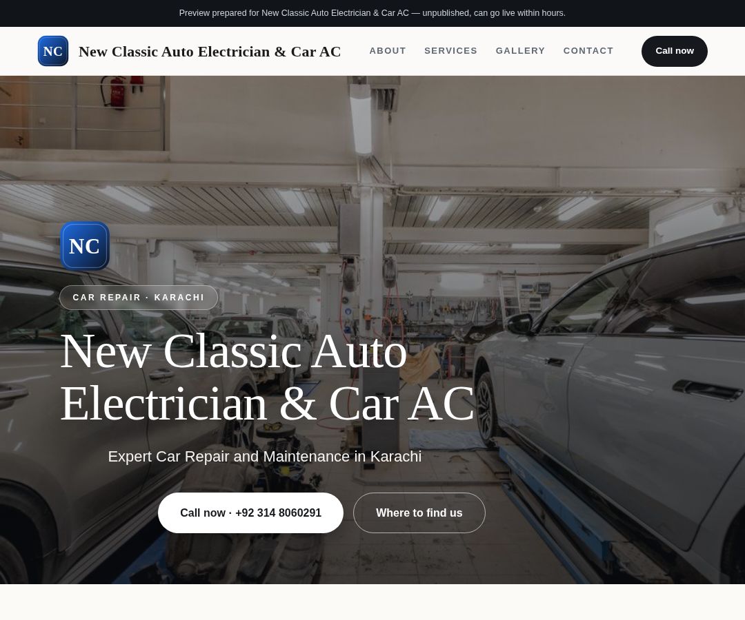 New Classic Auto Electrician & Car AC