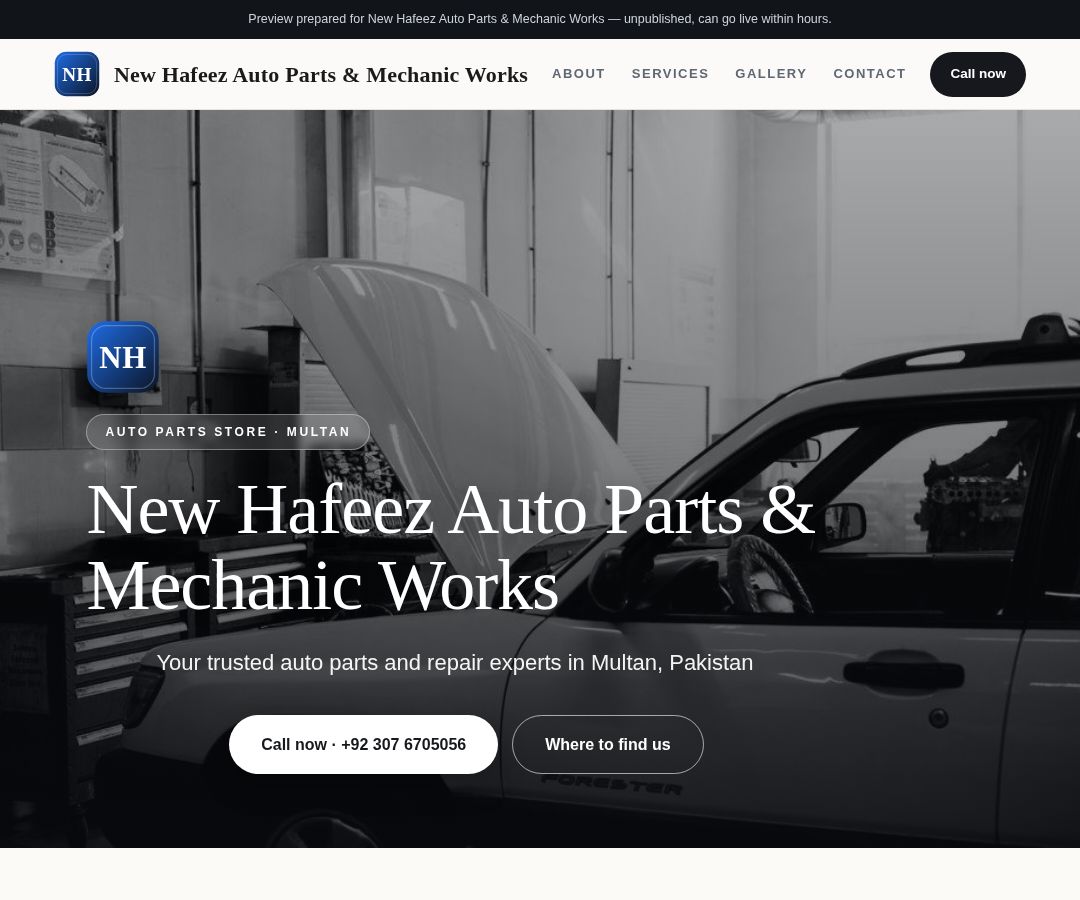 New Hafeez Auto Parts & Mechanic Works