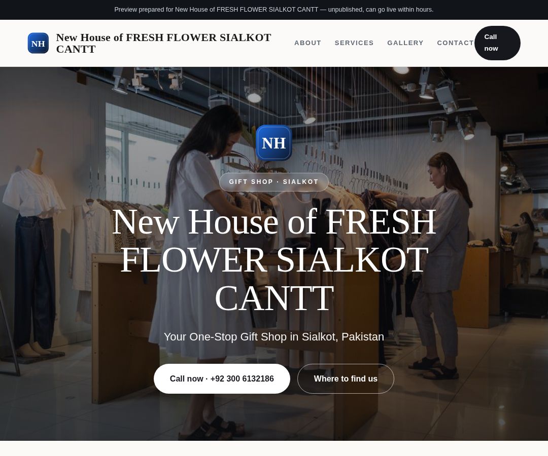 New House of FRESH FLOWER SIALKOT CANTT
