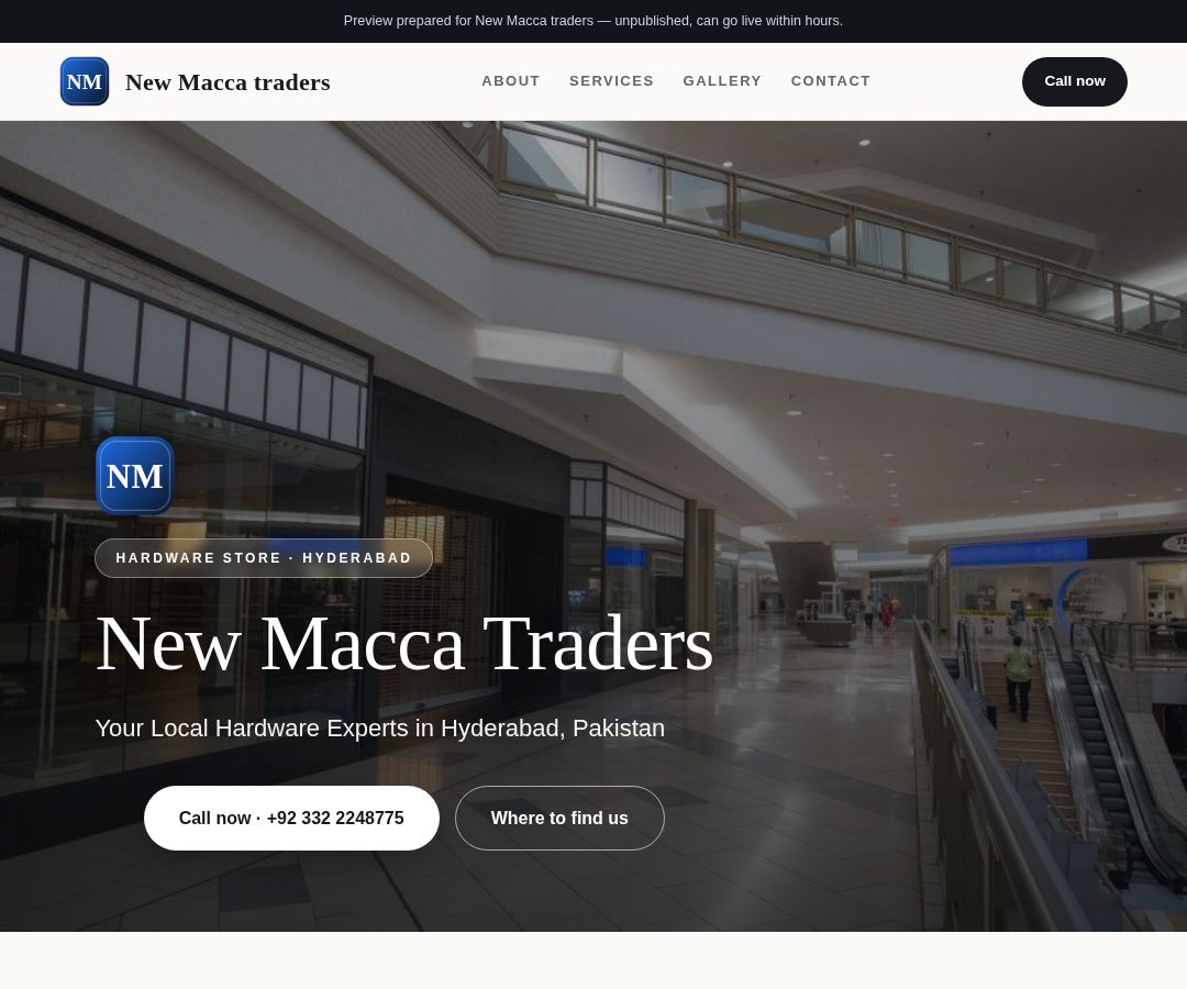 New Macca traders