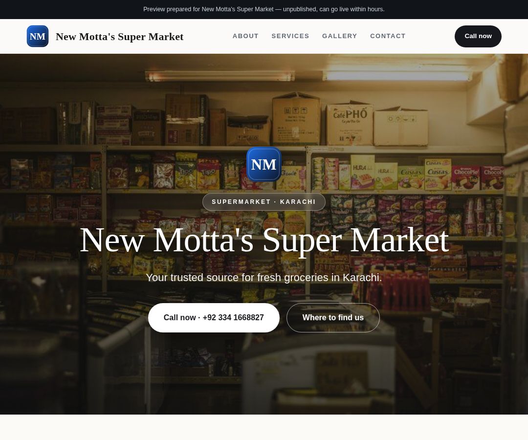 New Motta's Super Market