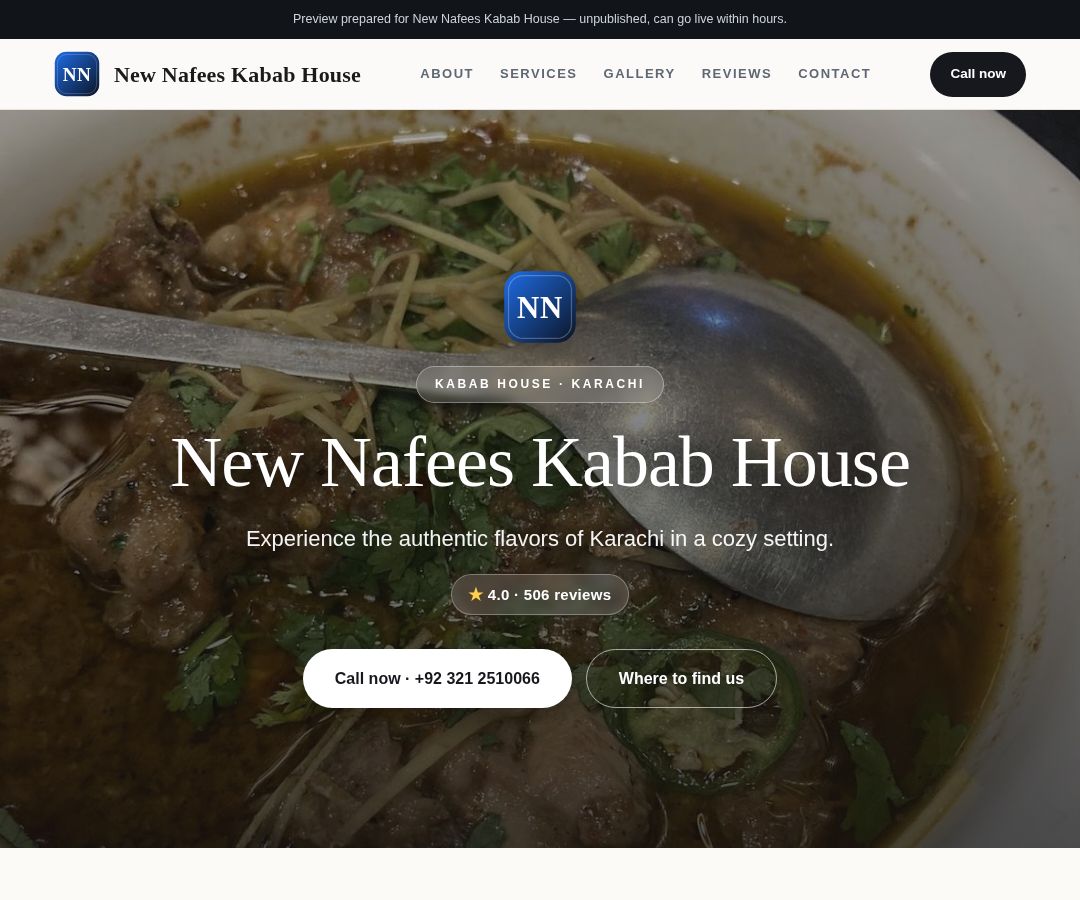 New Nafees Kabab House