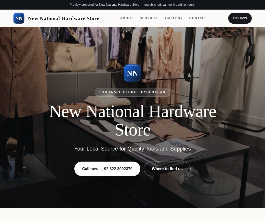 New National Hardware Store