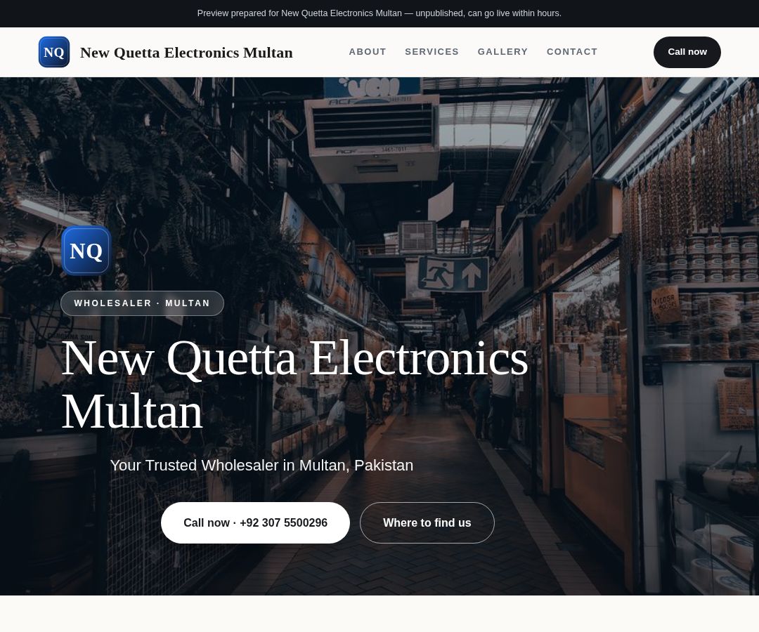 New Quetta Electronics Multan