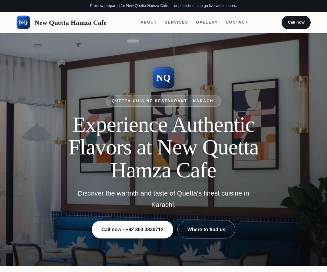 New Quetta Hamza Cafe