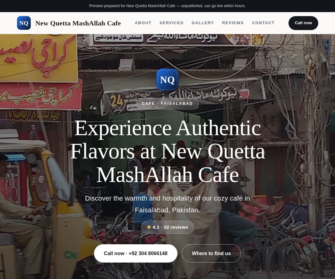 New Quetta MashAllah Cafe
