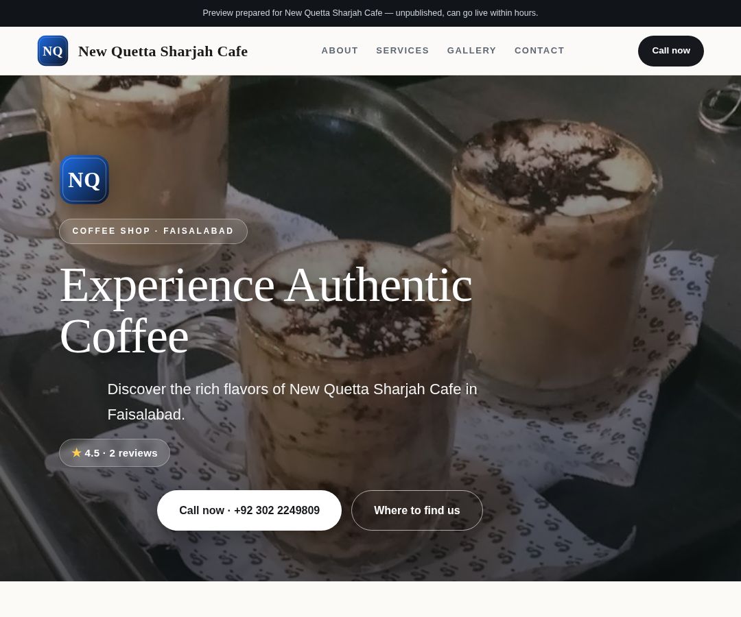 New Quetta Sharjah Cafe