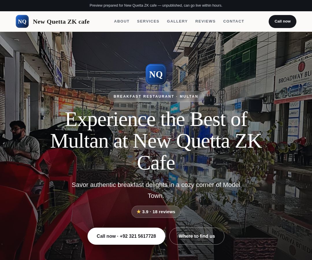 New Quetta ZK cafe