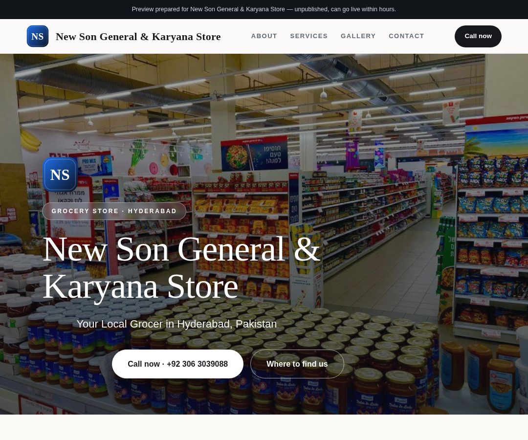 New Son General & Karyana Store