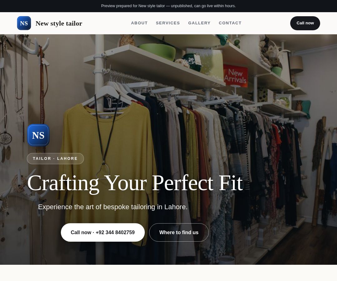 New style tailor