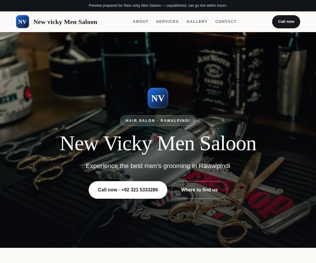 New vicky Men Saloon