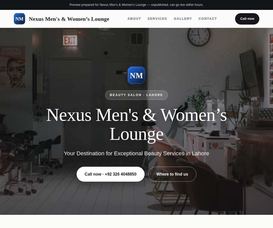 Nexus Men's & Women’s Lounge