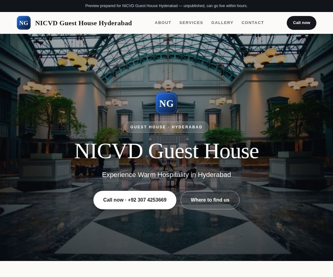 NICVD Guest House Hyderabad