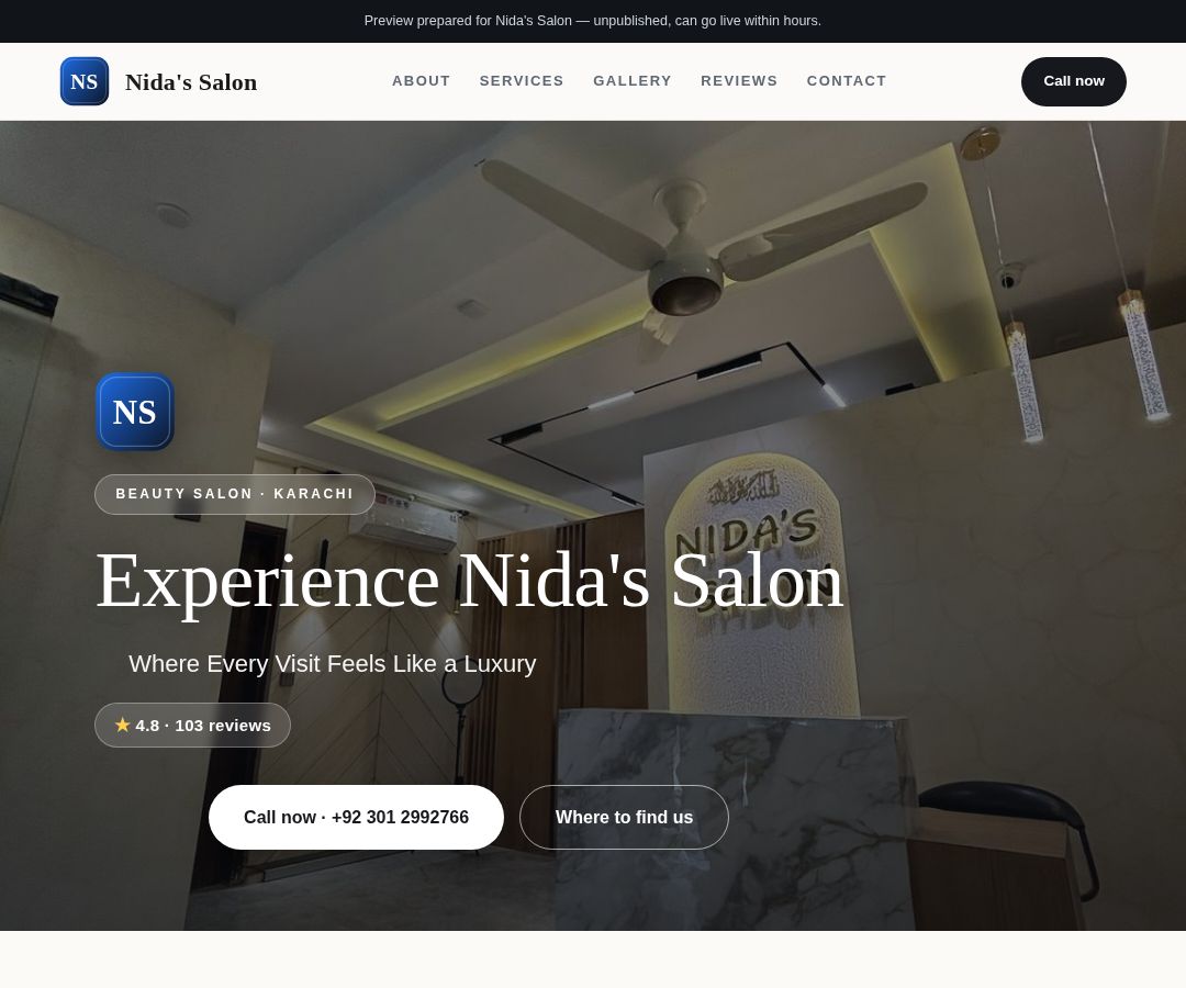 Nida's Salon