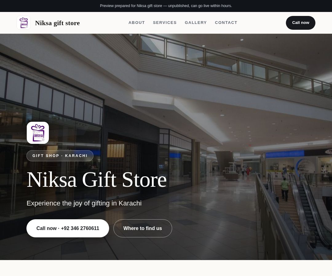 Niksa gift store