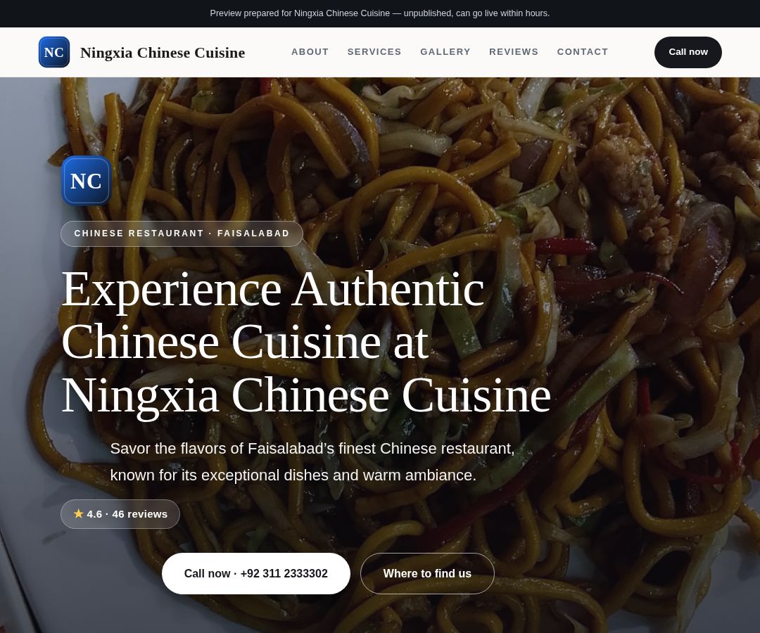 Ningxia Chinese Cuisine