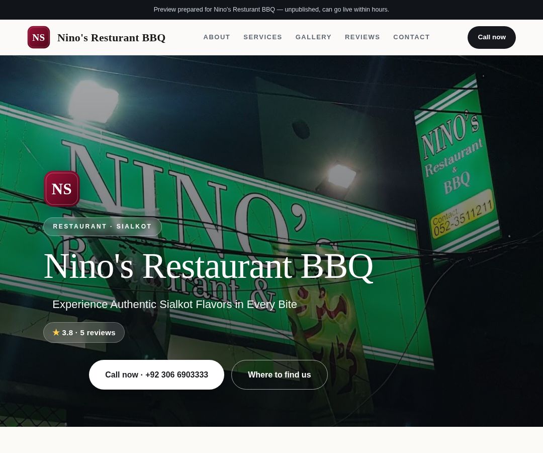 Nino's Resturant BBQ