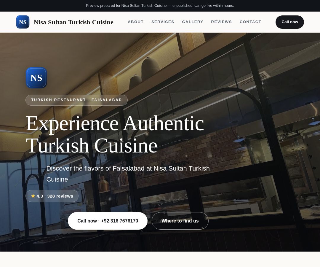 Nisa Sultan Turkish Cuisine