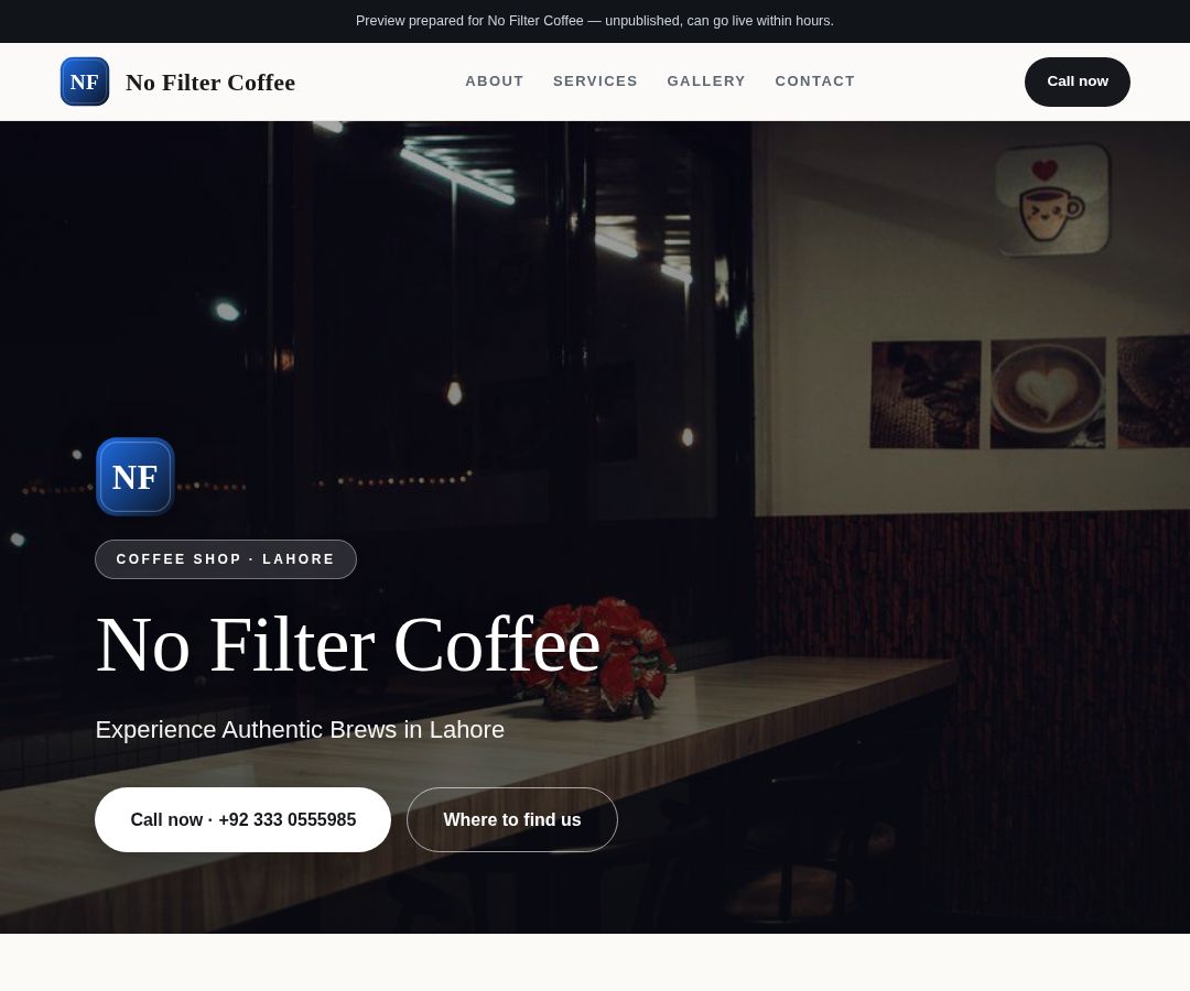 No Filter Coffee