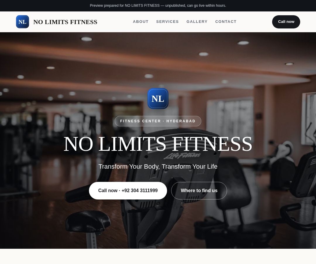 NO LIMITS FITNESS