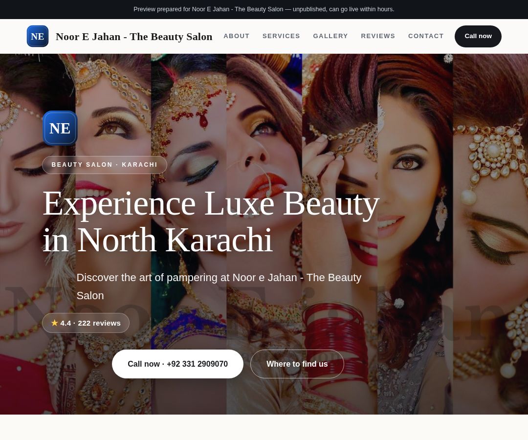 Noor E Jahan - The Beauty Salon