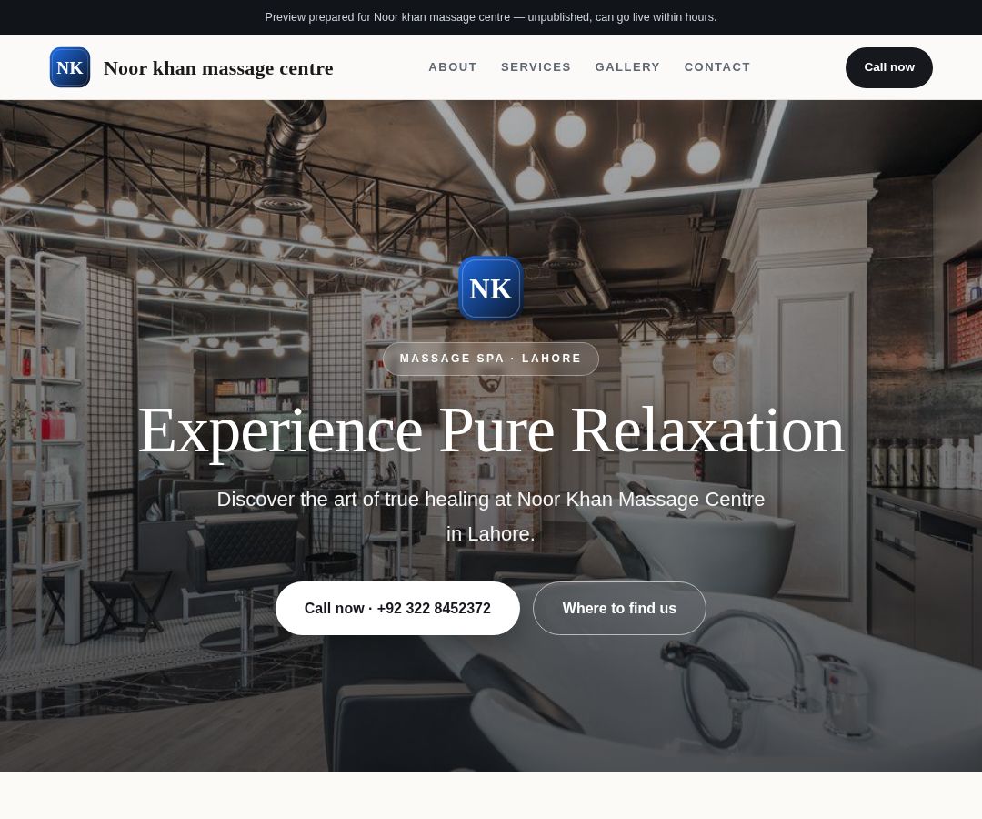 Noor khan massage centre