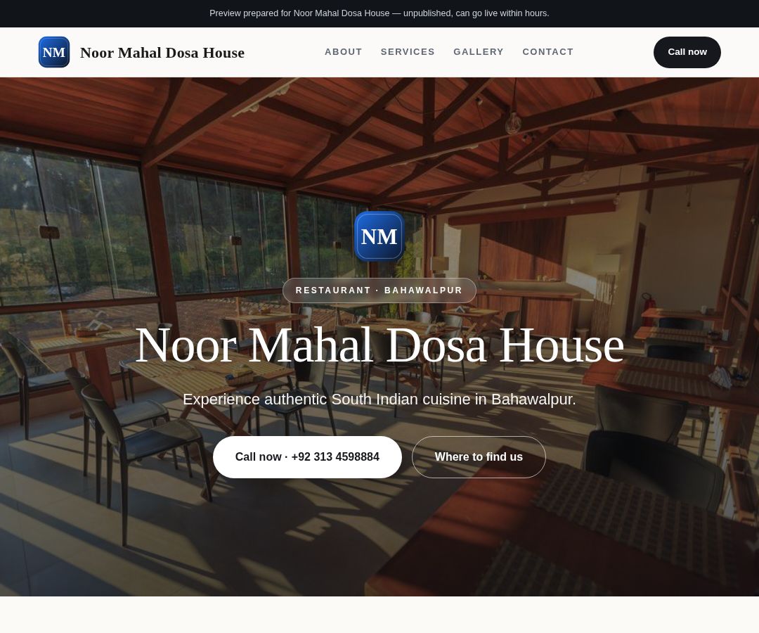 Noor Mahal Dosa House