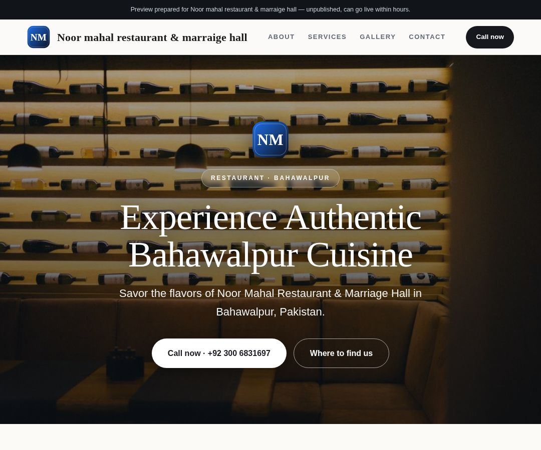 Noor mahal restaurant & marraige hall
