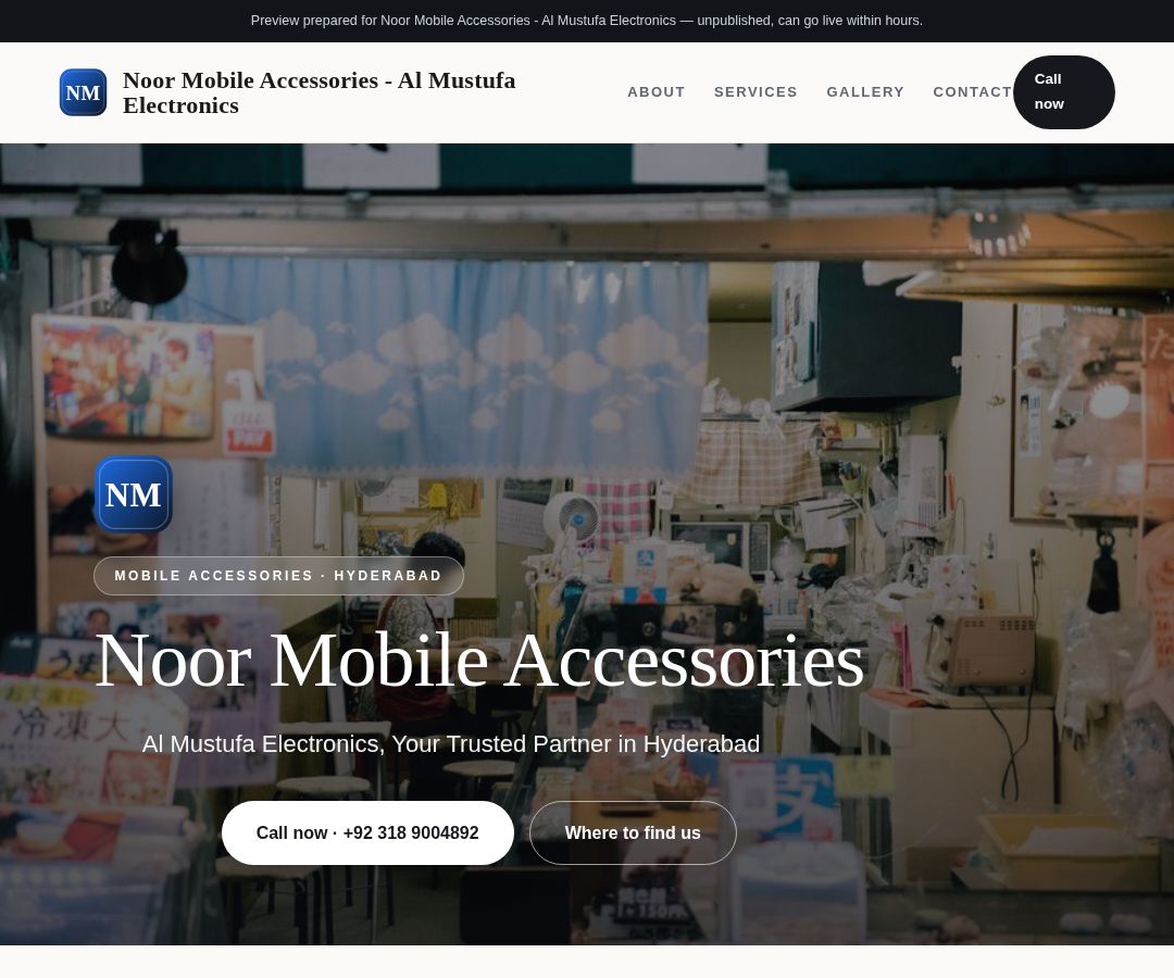 Noor Mobile Accessories - Al Mustufa Electronics