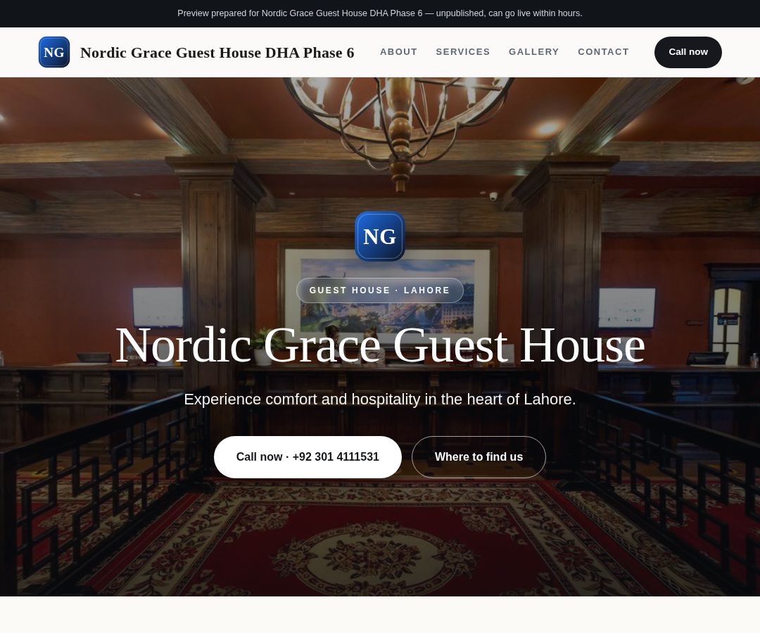 Nordic Grace Guest House DHA Phase 6
