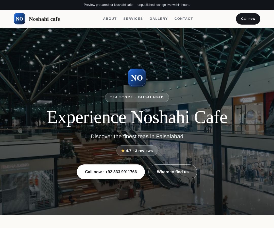 Noshahi cafe
