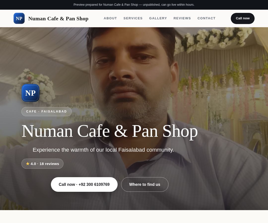 Numan Cafe & Pan Shop