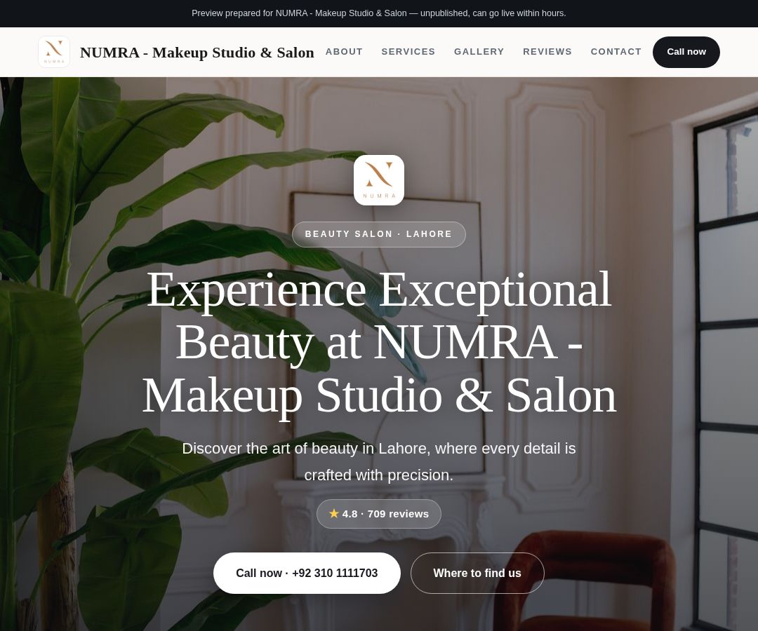 NUMRA - Makeup Studio & Salon
