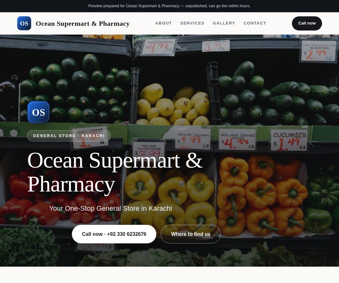 Ocean Supermart & Pharmacy