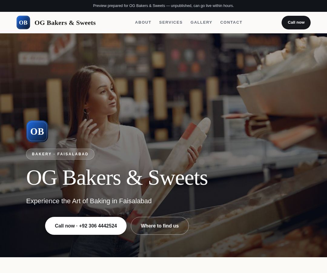 OG Bakers & Sweets