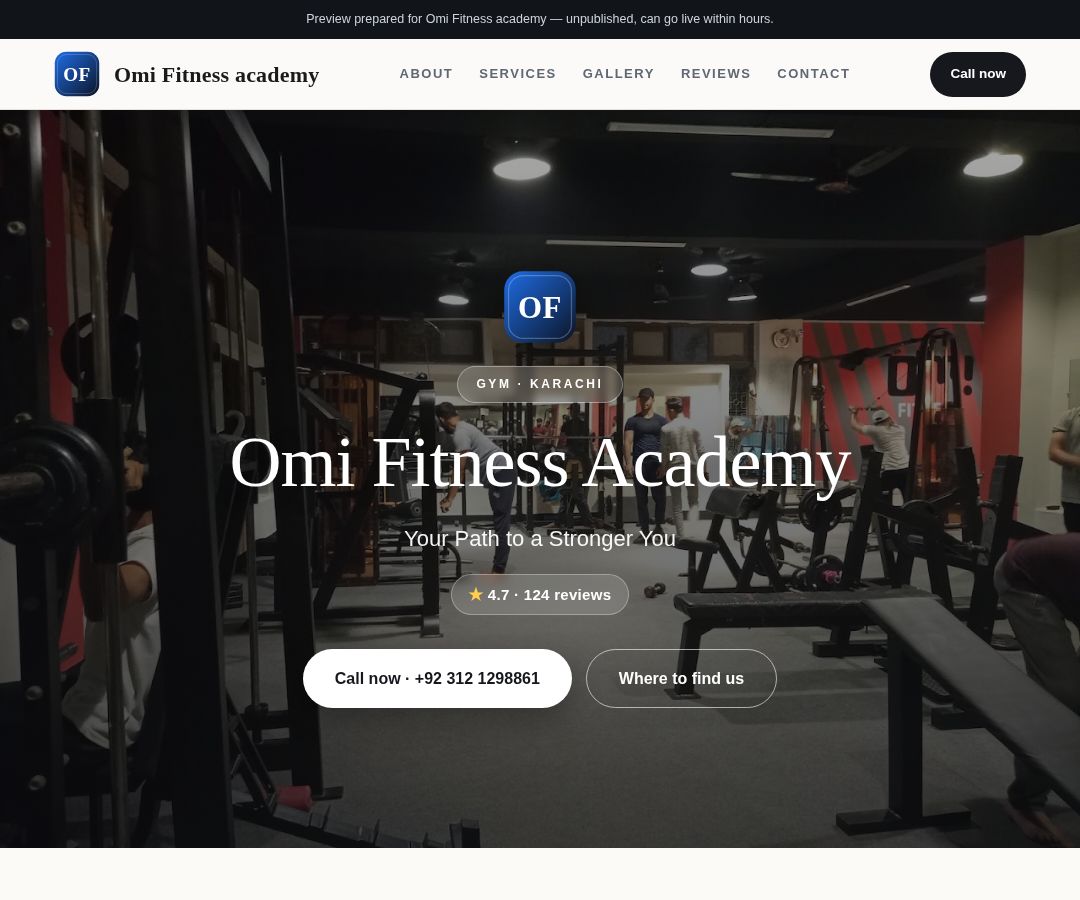 Omi Fitness academy