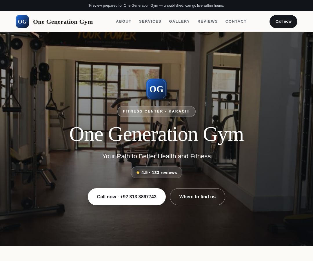 One Generation Gym