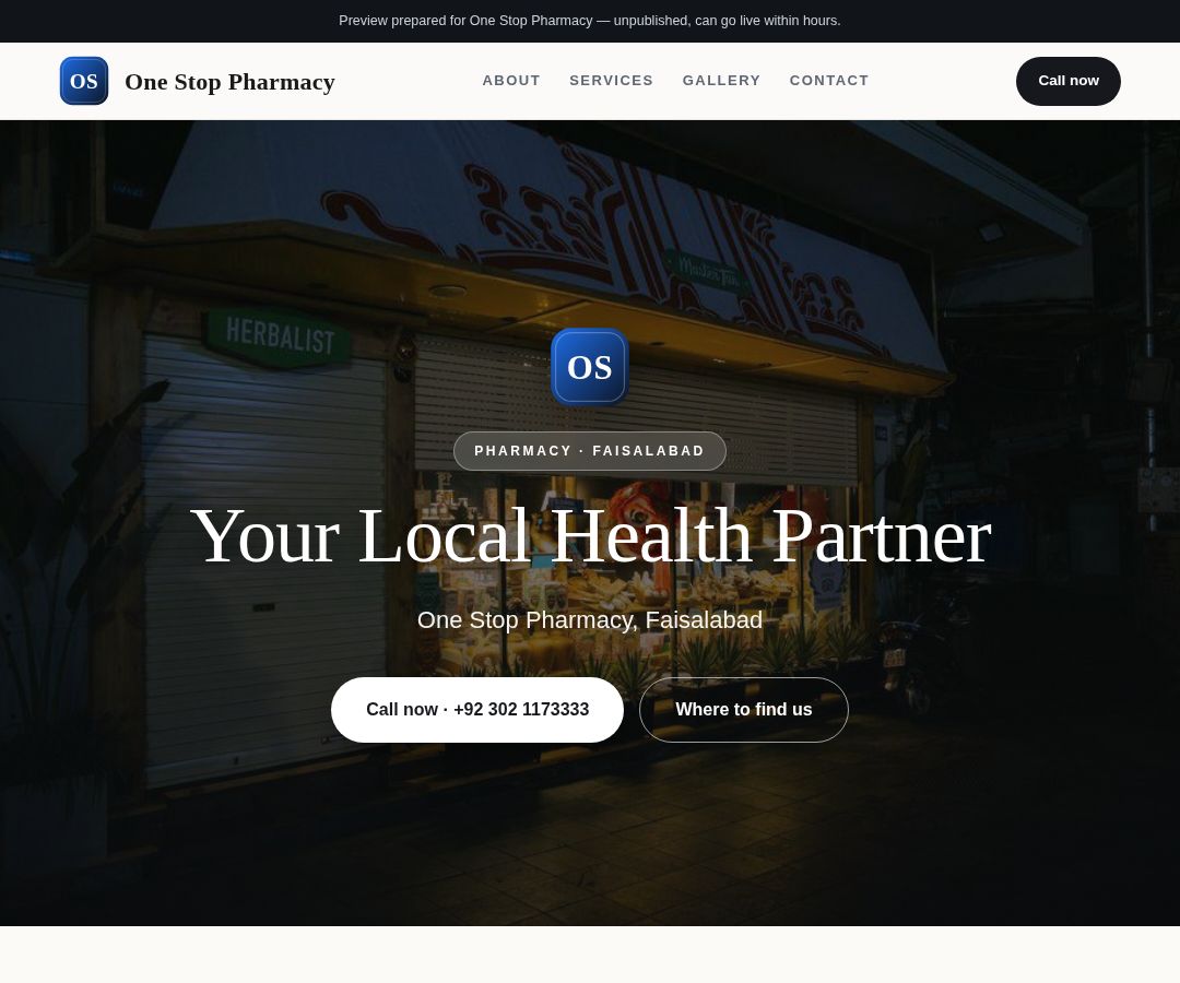 One Stop Pharmacy