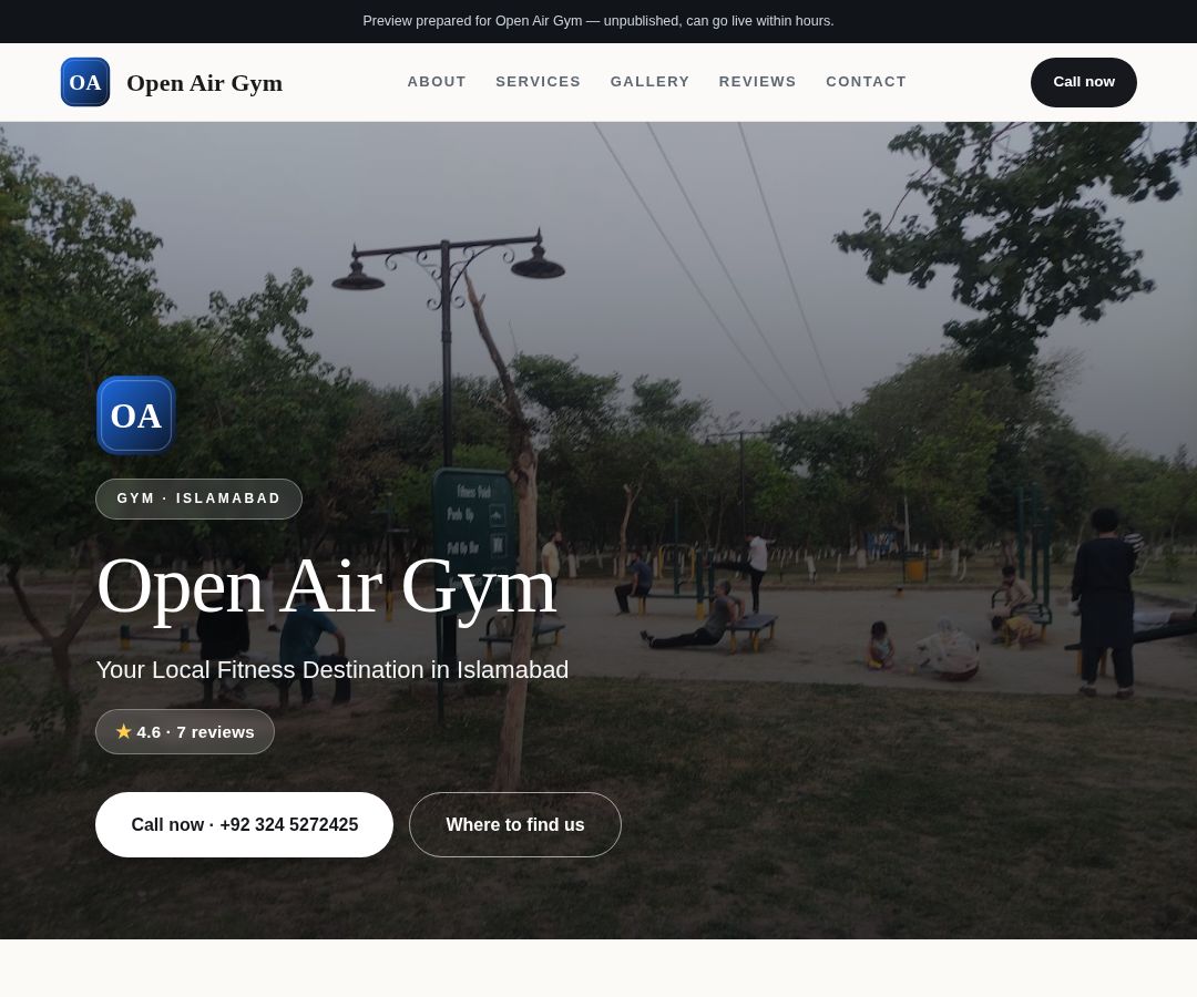 Open Air Gym