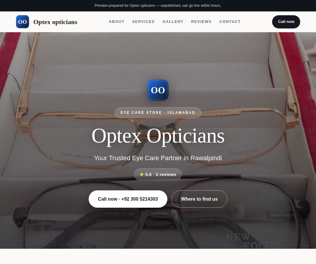 Optex opticians