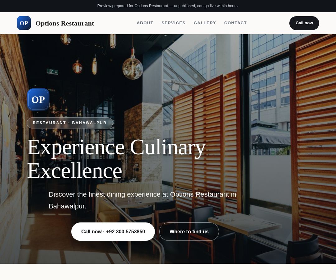 Options Restaurant