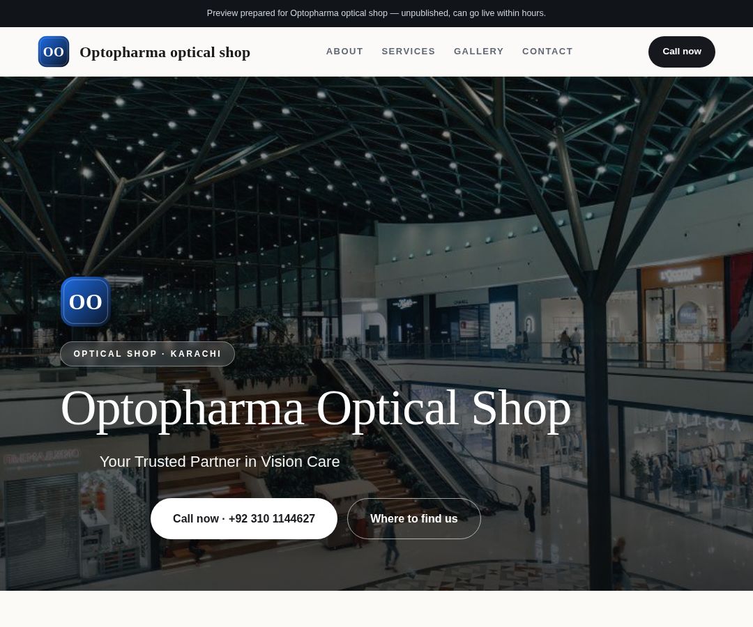 Optopharma optical shop