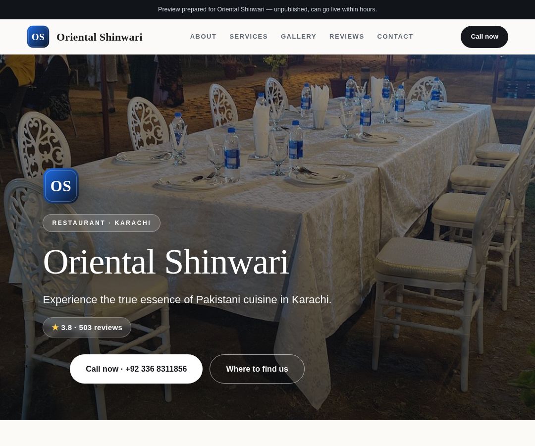 Oriental Shinwari
