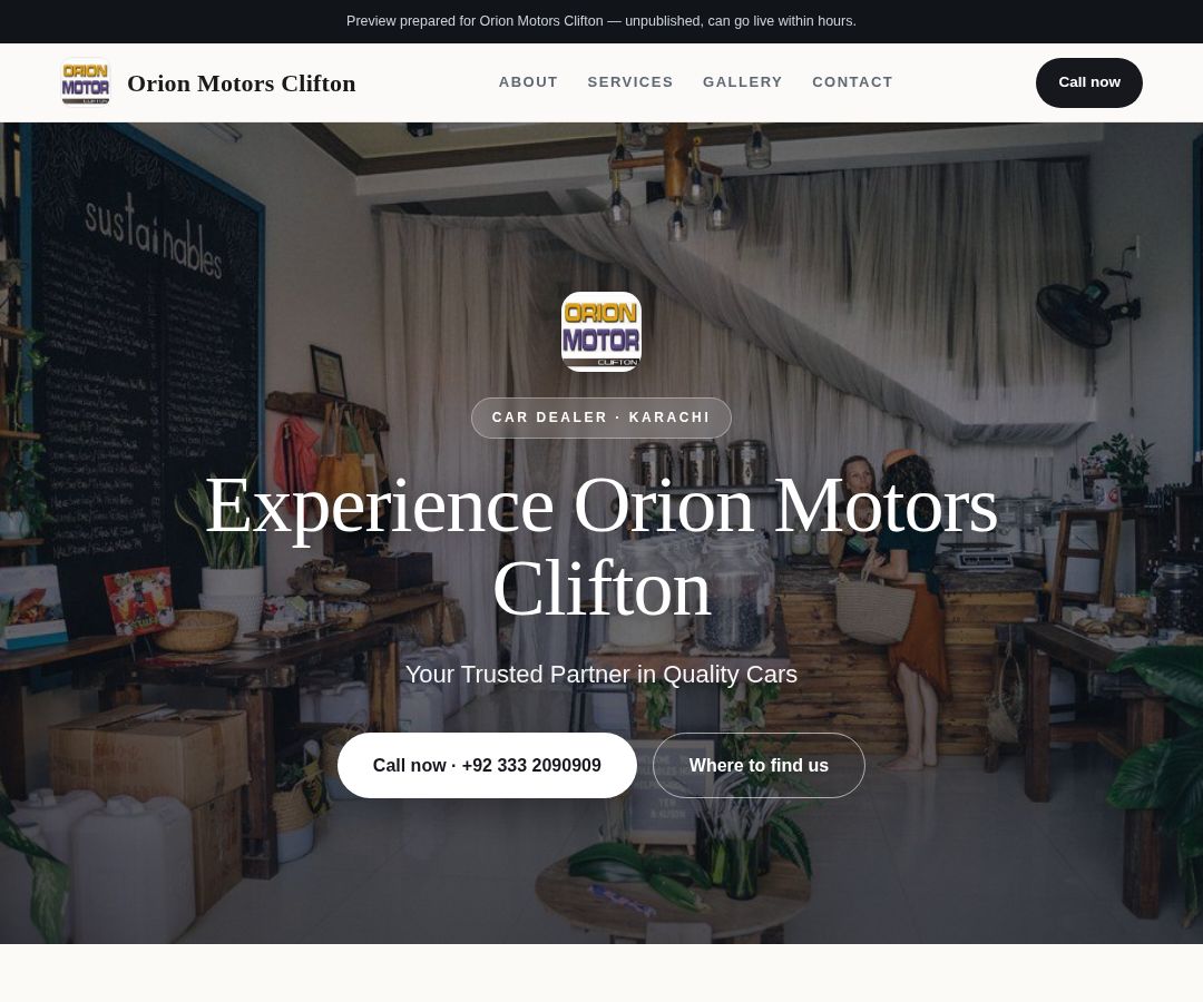 Orion Motors Clifton