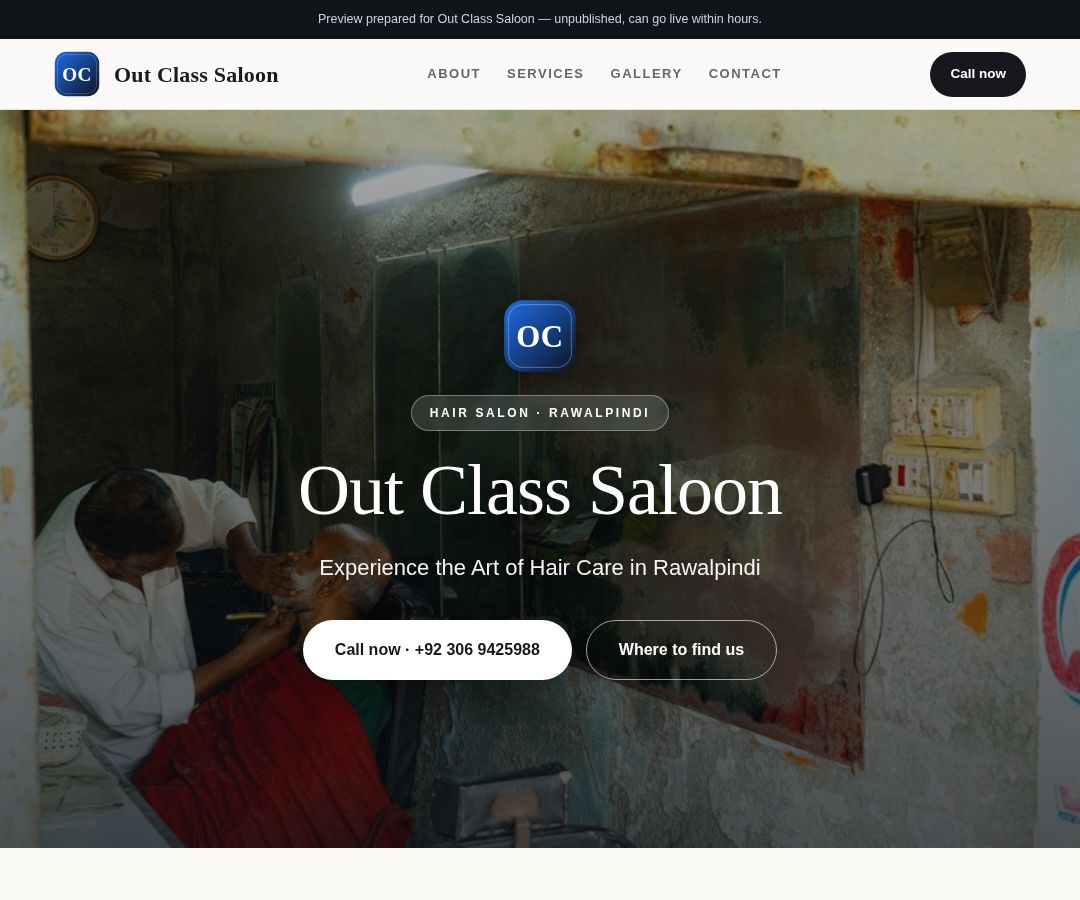Out Class Saloon