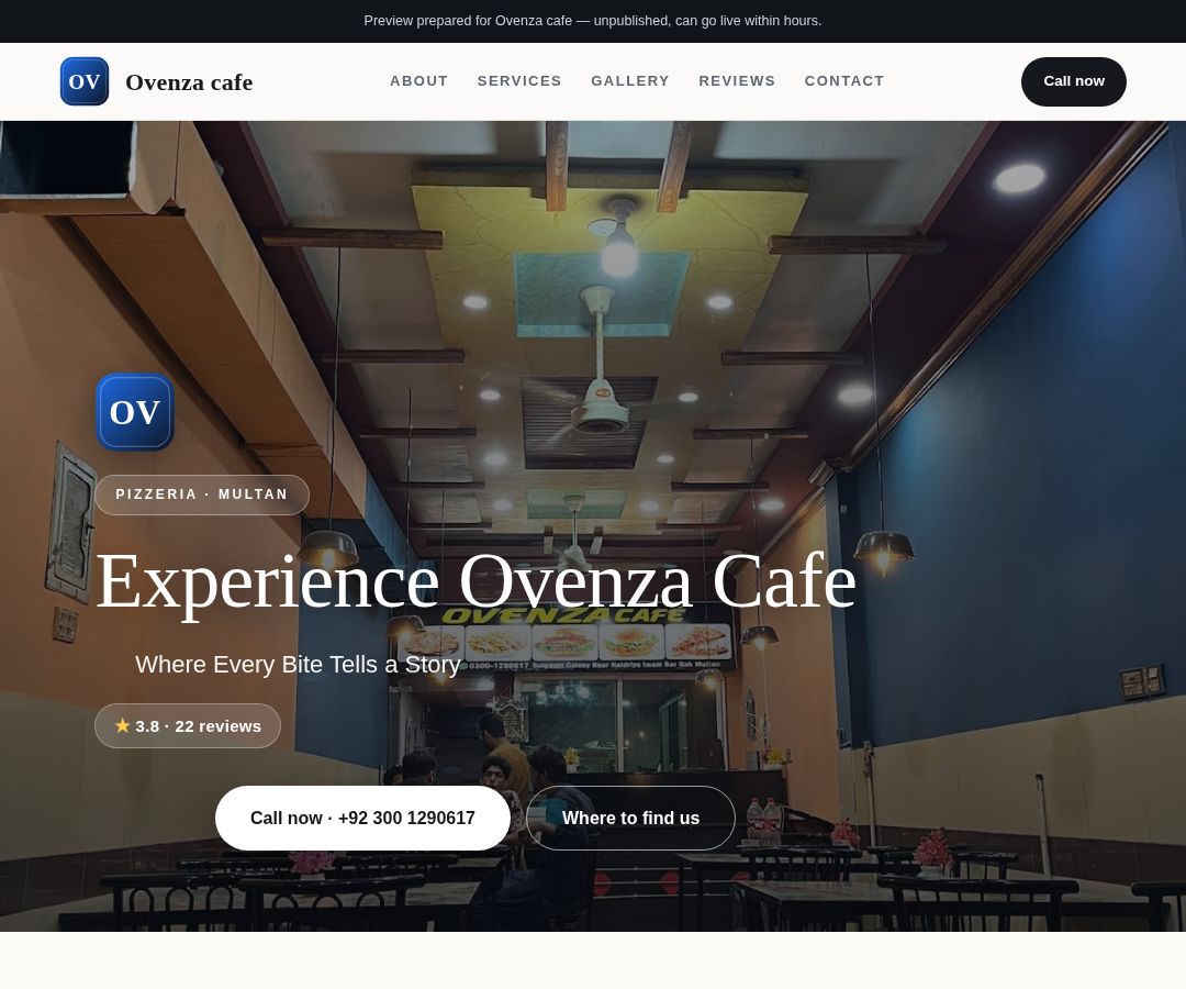 Ovenza cafe