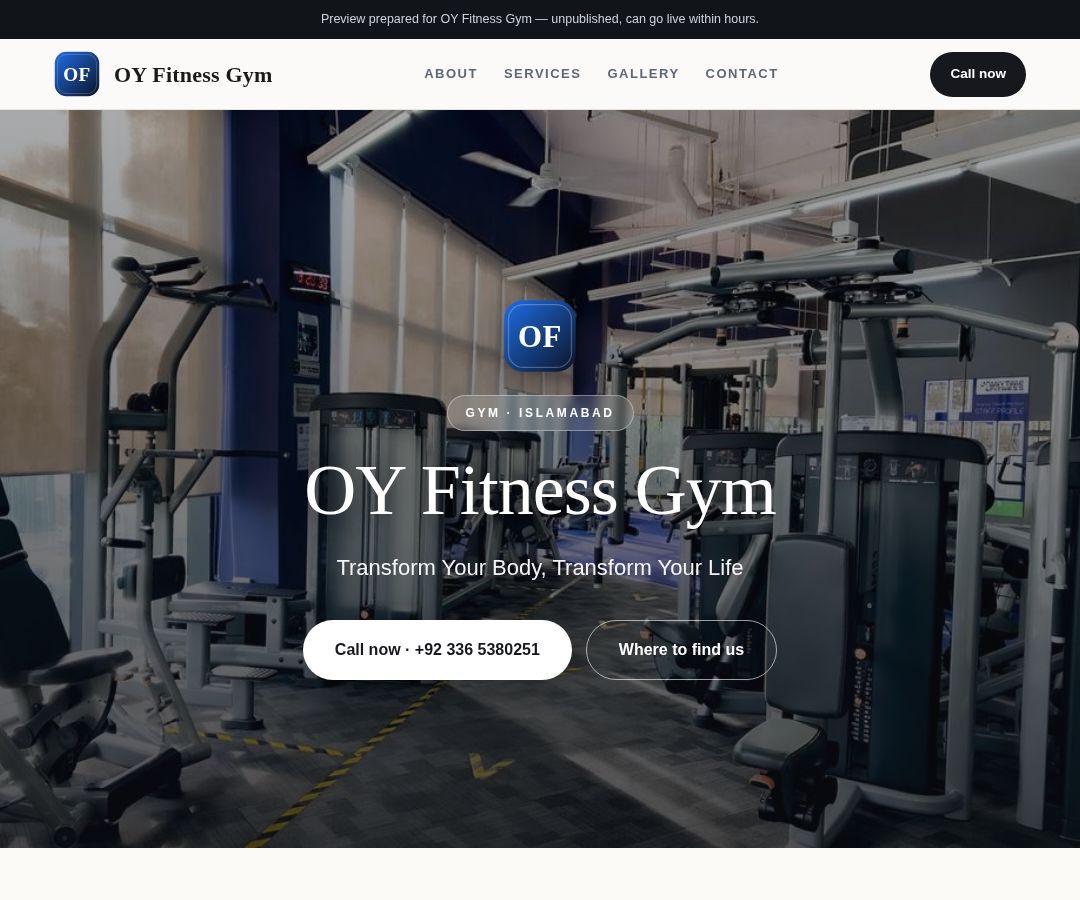 OY Fitness Gym