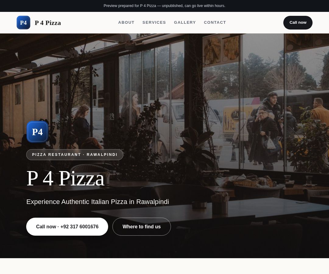 P 4 Pizza