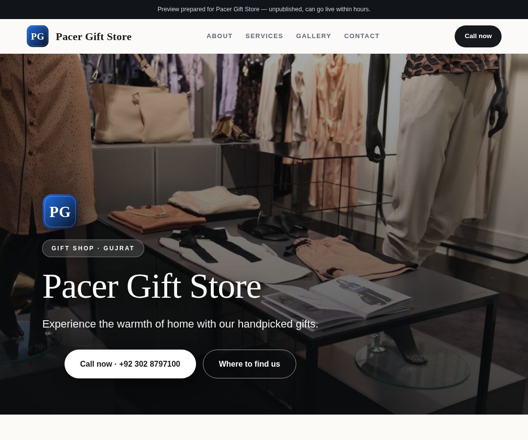 Pacer Gift Store